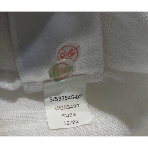 New Athleta 100% Linen Retreat Shorts White Size 20 Pull-on Summer Resort Loose - Picture 10 of 13